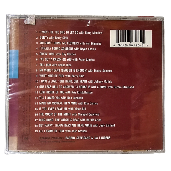 NEW Barbara Streisand Duets CD Vintage Y2K 19 Song Tracks Factory Sealed Vintage - Picture 2 of 8